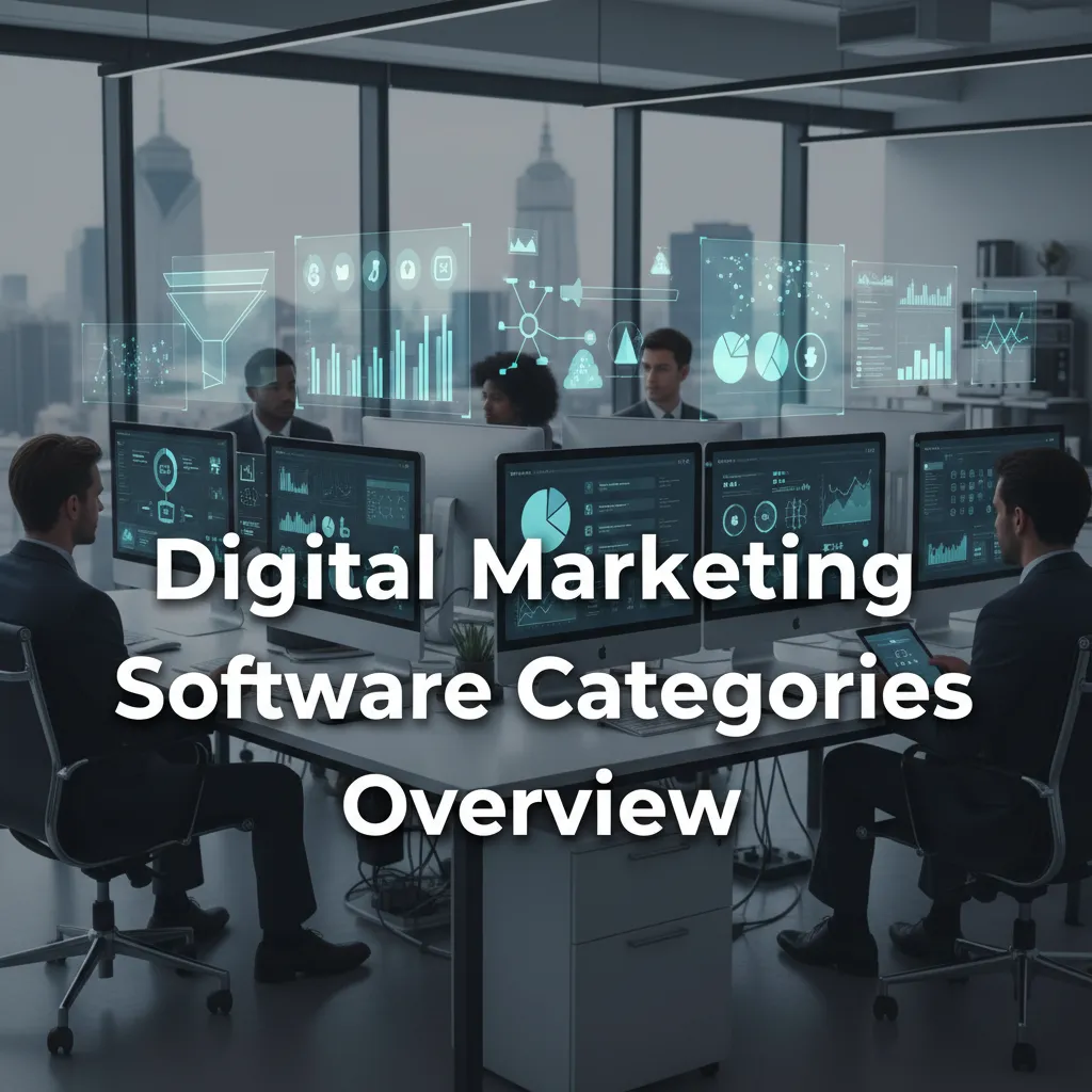 Digital marketing software categories overview
