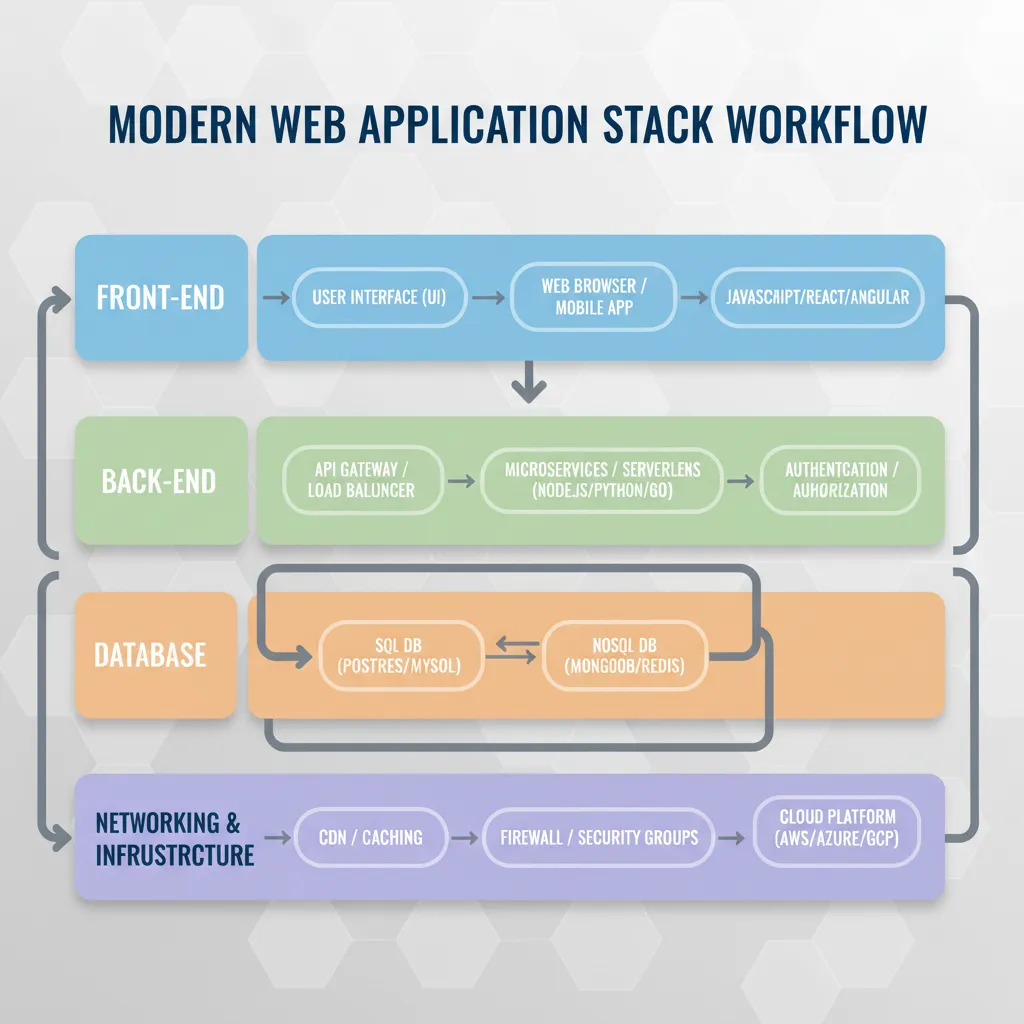 Technology stack workflow diagram