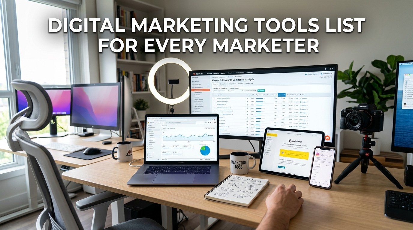 Digital Marketing Tools List for Every Marketer