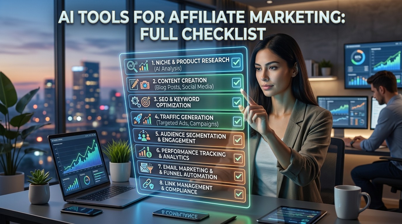 AI Tools for Affiliate Marketing : Full Checklist